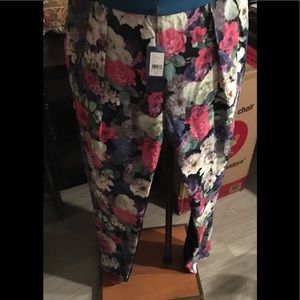 Rebecca Minkoff Floral Tuxedo Stripe Drift Pants
